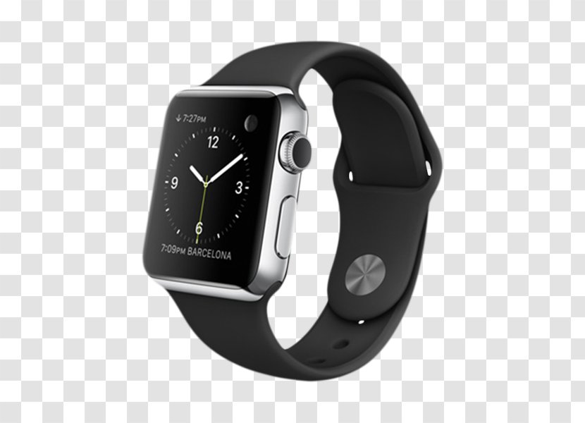 Apple Watch Series 1 Sport 38mm Space Black Case With Stainless Steel Link Bracelet - Strap Transparent PNG