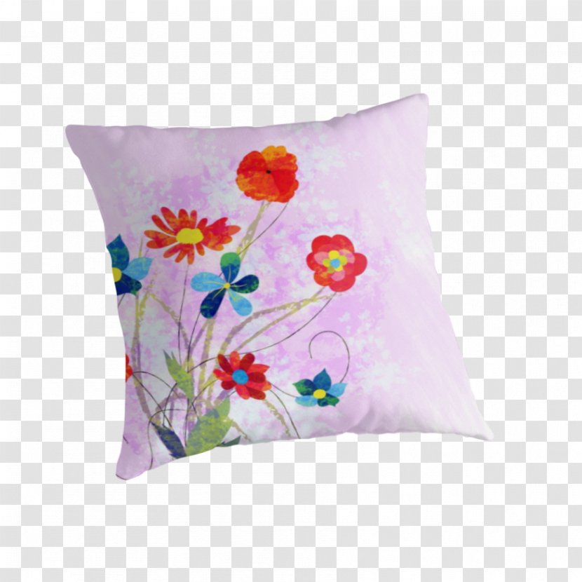 Throw Pillows Cushion Flower Petal - Pillow - Watercolor Calendar Transparent PNG