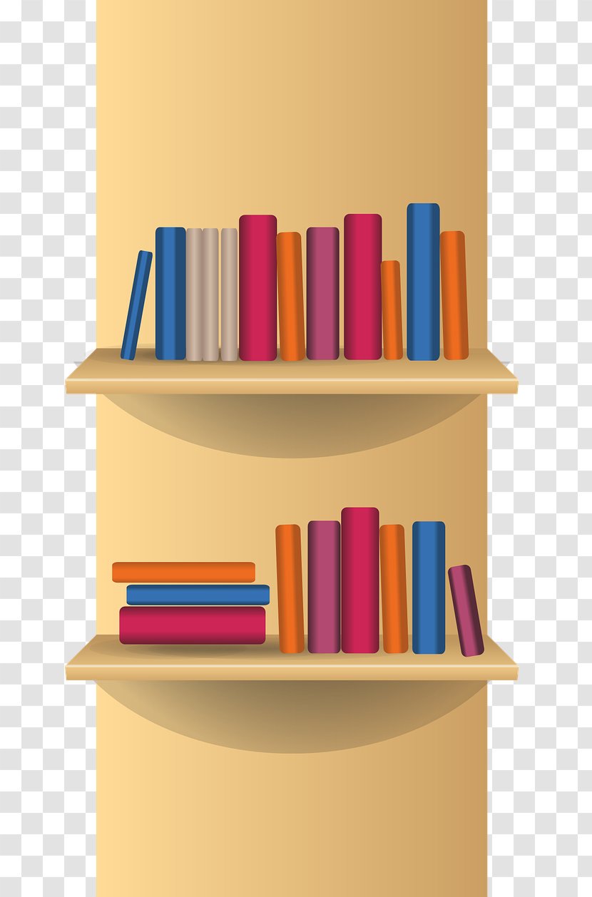 Bookcase Shelf Clip Art - Furniture - Cliparts Transparent PNG