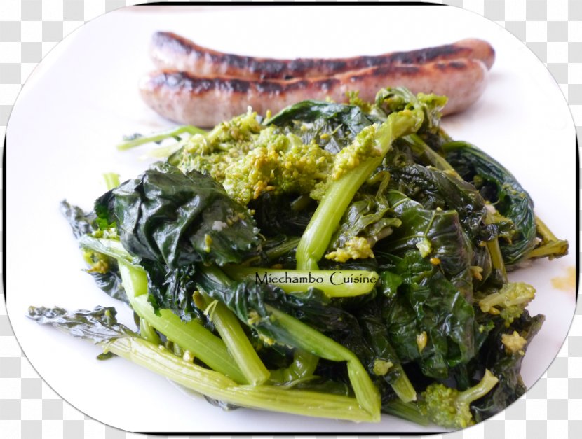 Namul Dinengdeng Rapini Broccoli Wakame - Dish - Brassica Rapa Transparent PNG