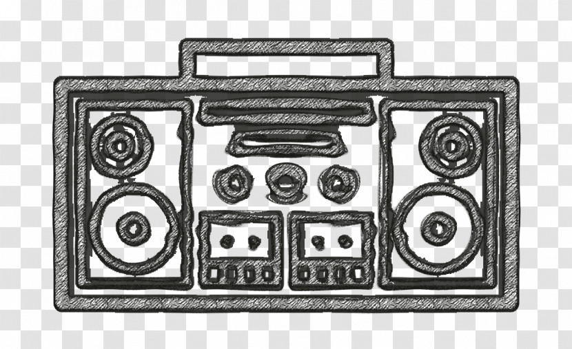 Technology Icon Detailed Devices Icon Boombox Icon Transparent PNG