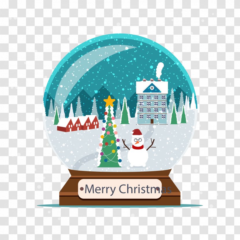 Christmas Tree Snow Crystal Ball Transparent PNG
