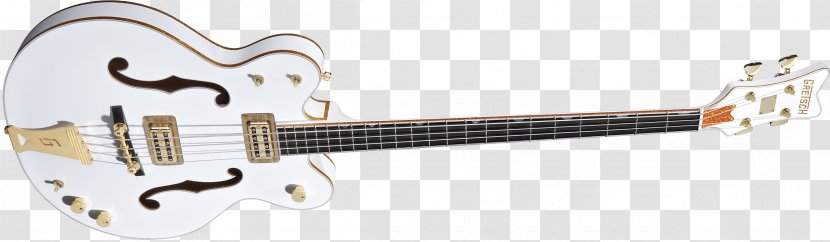 Acoustic-electric Guitar Gretsch White Falcon Bass - Fingerboard - Electric Transparent PNG