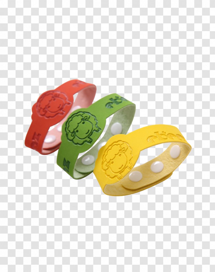 Mosquito Drawing Cartoon - Three Color Repellent Bracelet Transparent PNG