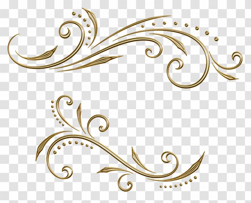 Ornament Drawing Vignette - Text Transparent PNG