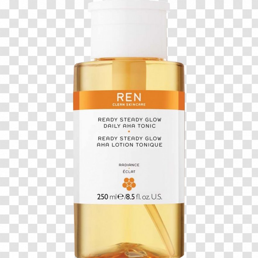 Lotion REN Ready Steady Glow Daily AHA Tonic Skin Care Toner Acne - René Descartes Transparent PNG