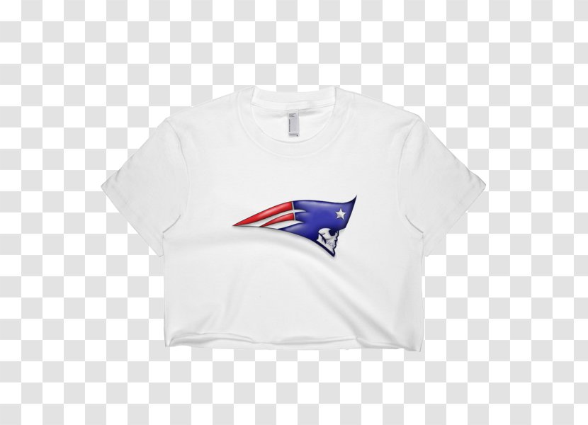 T-shirt Sleeve Crop Top Fashion - Cobalt Blue - New England Patriots Transparent PNG