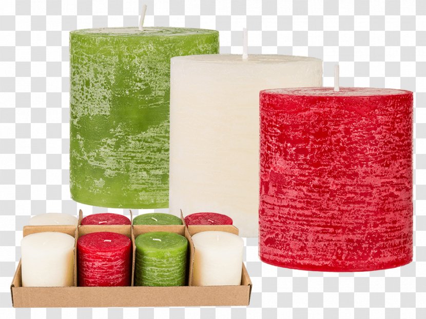 Flameless Candles Cylinder Wax White - Candle Transparent PNG