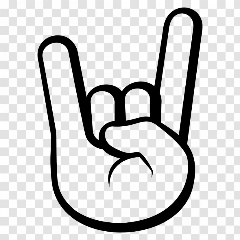 Emoji Sign Of The Horns Emoticon Symbol - Hand - Rock N Roll Transparent PNG
