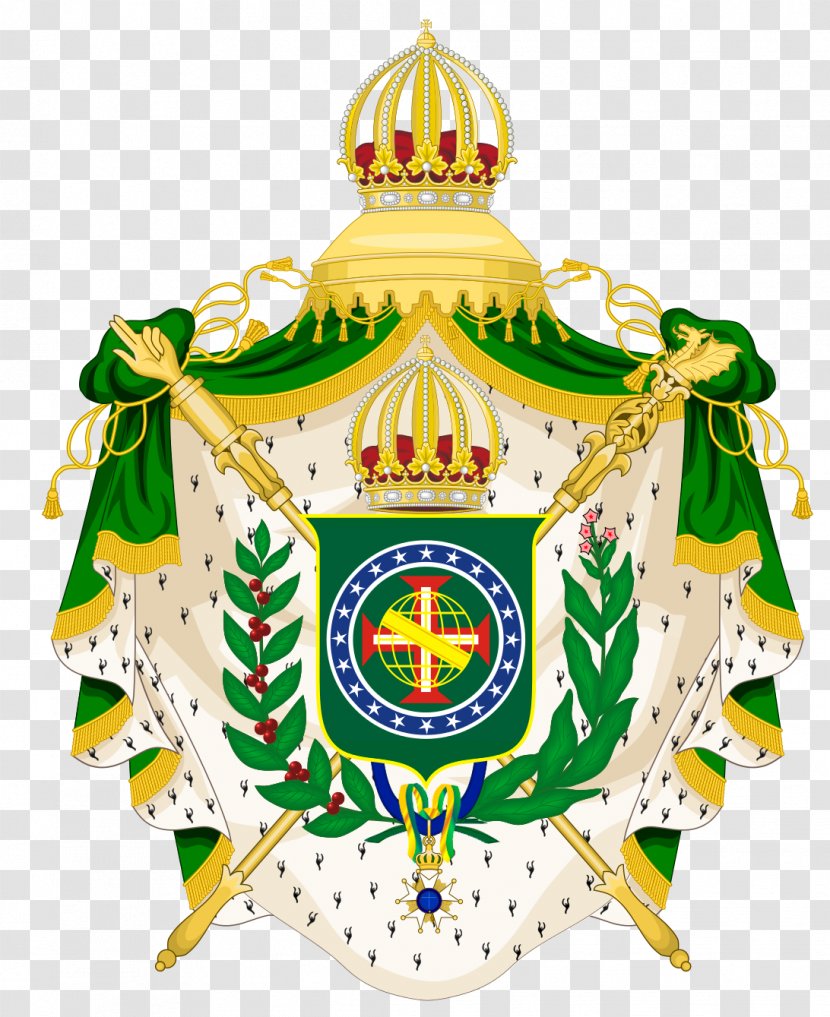 Empire Of Brazil Coat Arms Imperial Crown Transparent PNG