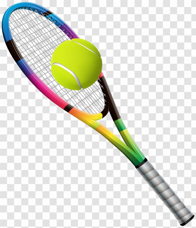Racket Rakieta Tenisowa Tennis Balls Clip Art - Badminton Transparent PNG
