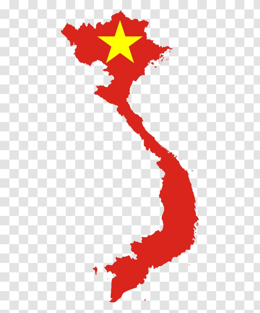 Flag Of Vietnam Clip Art Vector Graphics National - Map Transparent PNG
