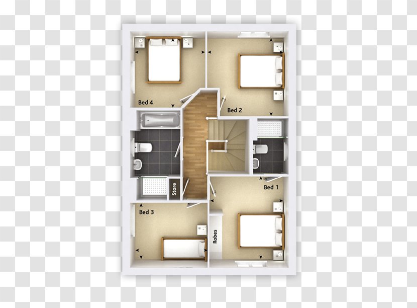 Bloor Homes - Sales - Standish Grange House Single-family Detached Home Bedroom Floor PlanHouse Transparent PNG