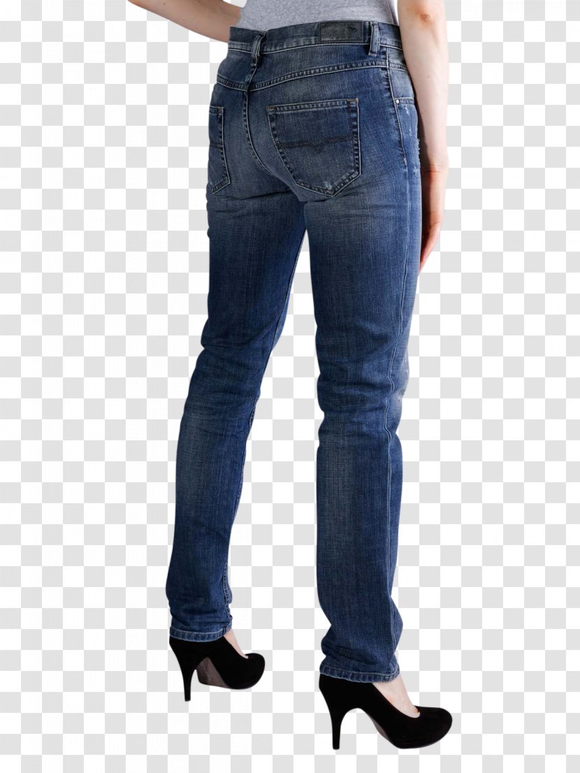 Electric Blue Cobalt Jeans Denim - Slim Woman Transparent PNG