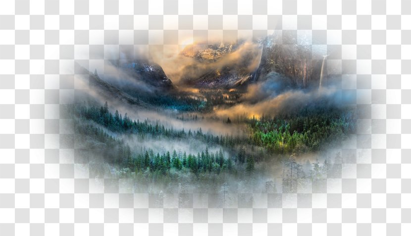 Tunnel View Yosemite Valley Desktop Wallpaper National Park - Sierra Nevada Transparent PNG