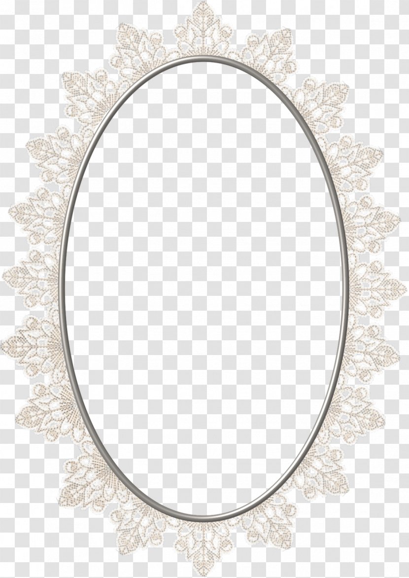 Circle Oval Mirror Thomas Sabo - Lace Frame Transparent PNG