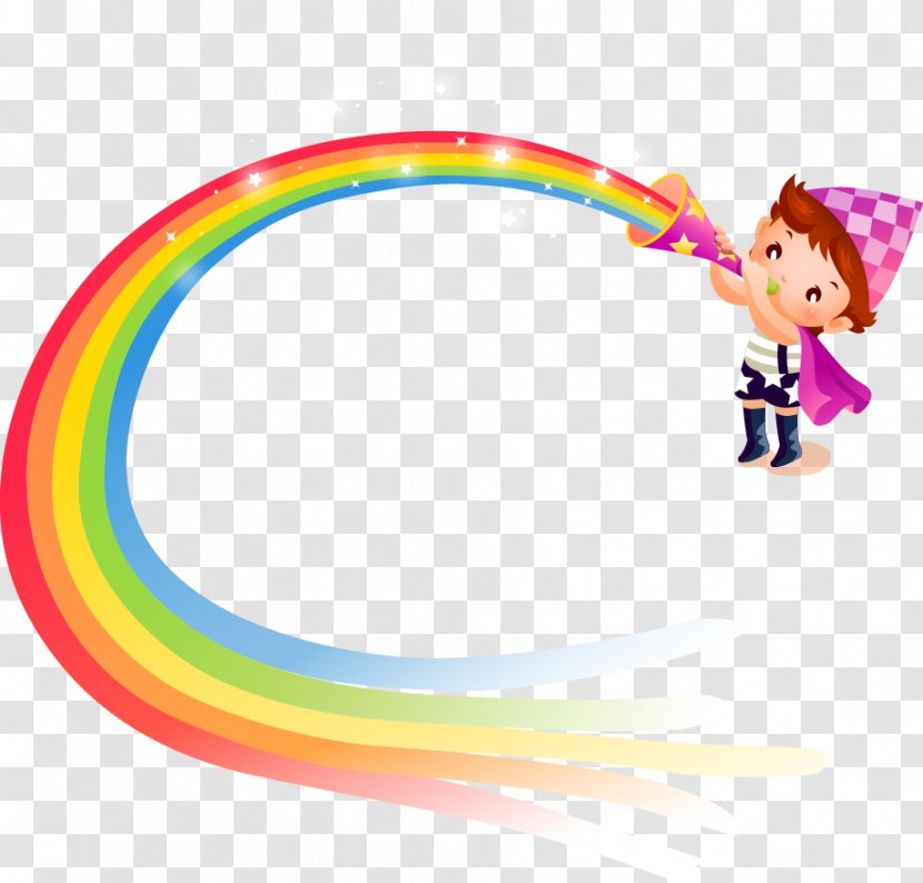 Child Cartoon Photography Wallpaper - Pink - Rainbow Transparent PNG