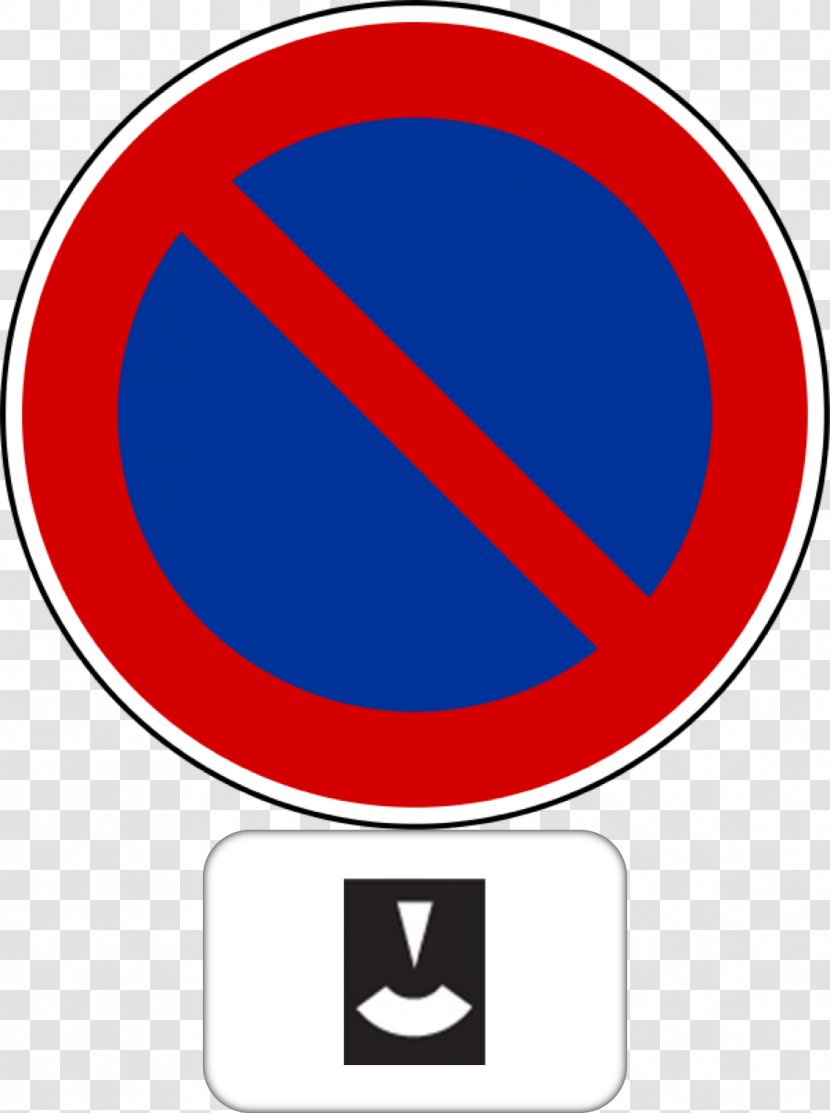 Parking Disc Traffic Sign Panneau De Signalisation D'une Interdiction Spécifique En France D'un Stationnement Interdit Ou Réglementé - Signage - Pousser Transparent PNG
