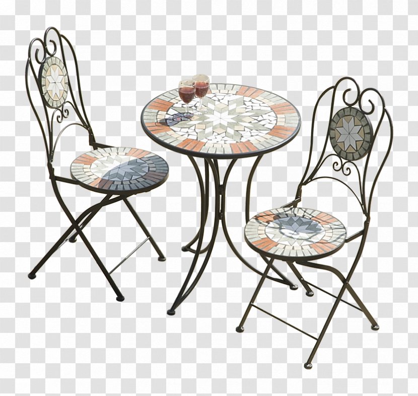 Table Garden Furniture Chair Cast Iron - Tile Transparent PNG