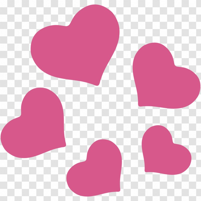 Emoji Heart Unicode Android - Hearts Transparent PNG