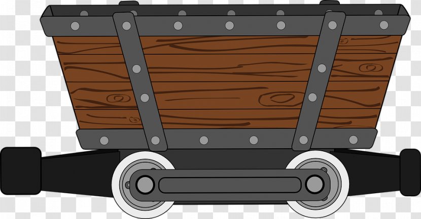 Coal Mining Minecart Clip Art - Hand Truck - Wagong Transparent PNG