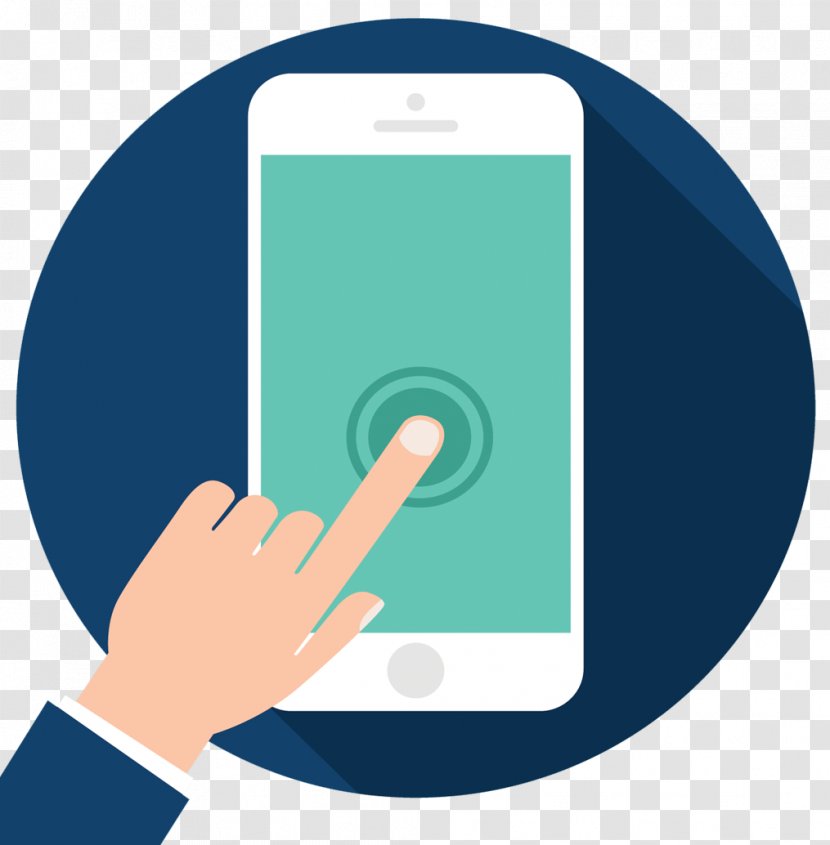 Download Mobile App Euclidean Vector Icon - Smartphone - Click The PPT Phone Material Transparent PNG