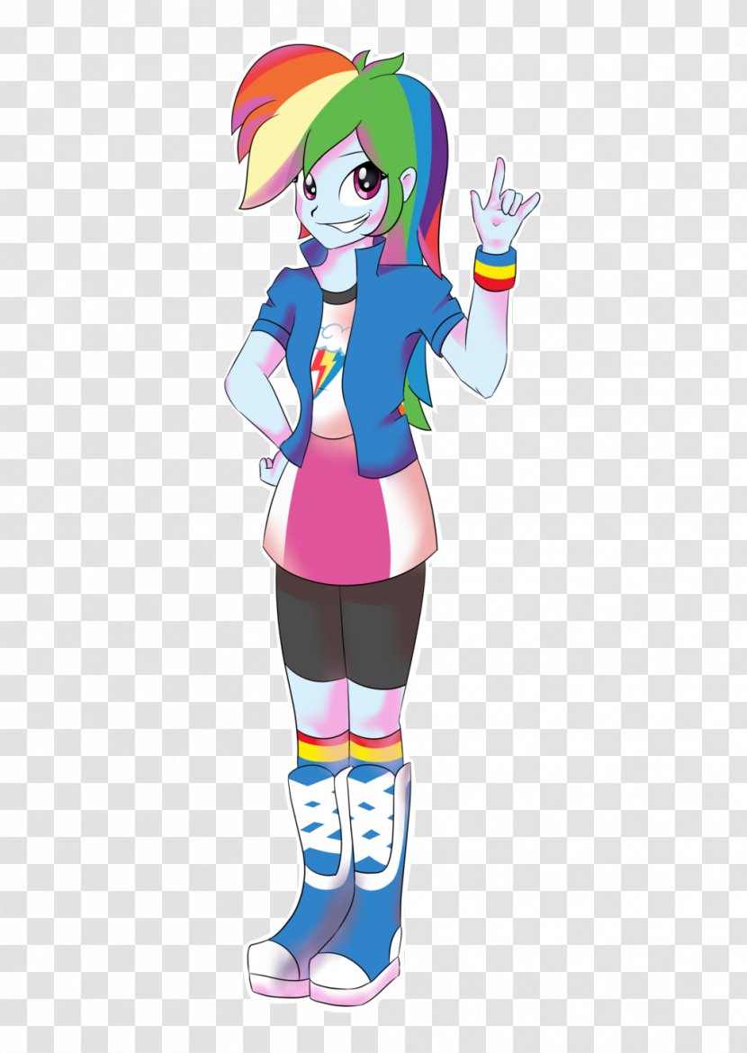 Clip Art Illustration Costume Pink M Clown - Tree - Rainbow Dash Equestria Girls Mane 6 Transparent PNG