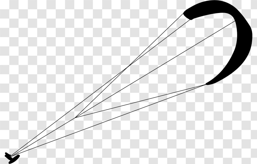 Kitesurfing Silhouette Clip Art - Windsurfing - Kite Vector Transparent PNG