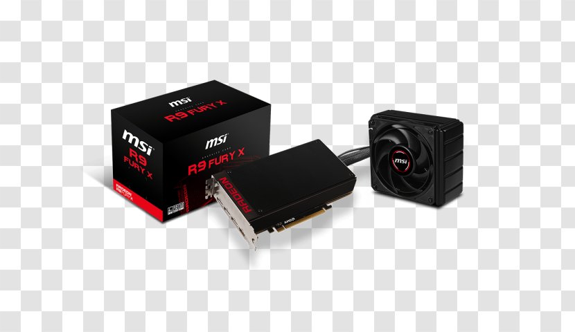 Graphics Cards & Video Adapters AMD Radeon R9 Fury X High Bandwidth Memory Micro-Star International - Electronics Accessory - Computer Transparent PNG