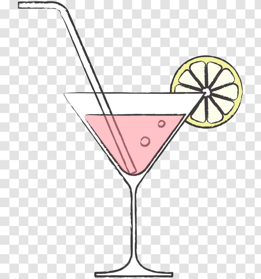 Cocktail Glass Martini Juice Drawing Transparent PNG