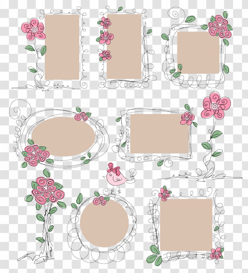 Flower Beach Rose Euclidean Vector - Element - Border Transparent PNG