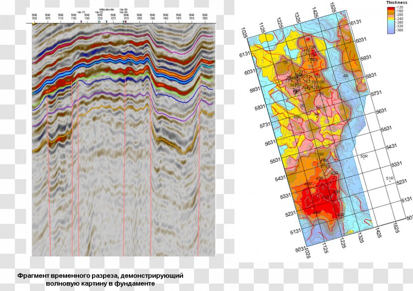Seismic Wave Facies Map Sediment - Organism Transparent PNG