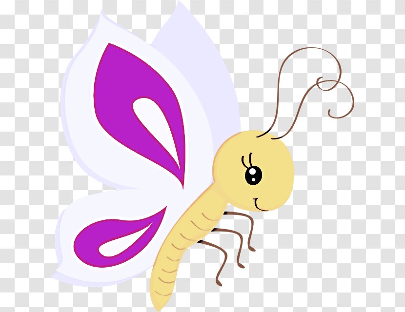 Cartoon Insect Tail Animal Figure Butterfly - Moths And Butterflies Transparent PNG