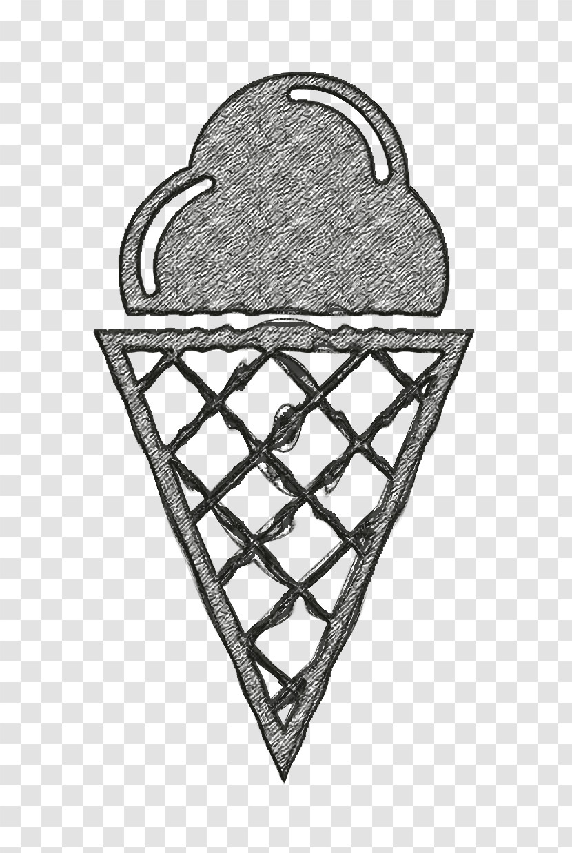 Ice Cream On Cone Icon Iconographicons Icon Food Icon Transparent PNG