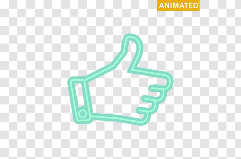 Line Angle Font - Text - Green Thumbs Up Icon Transparent PNG
