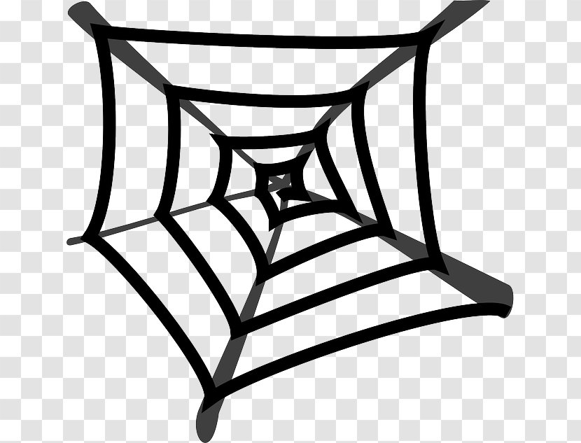Spider-Man Spider Web Clip Art - Monochrome - Chair Black Transparent PNG
