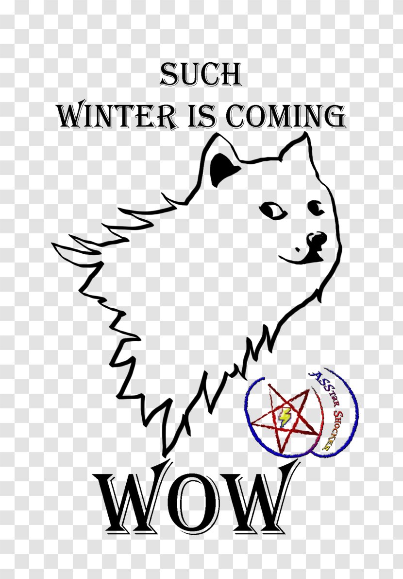 Whiskers Dog Drawing Clip Art - Line - Winter Is Coming Transparent PNG