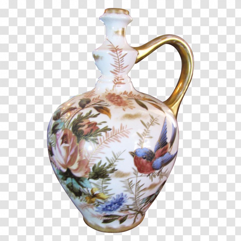 Bonn Vase Porcelain Jug Drawing - Hand Painted Bouquets Transparent PNG