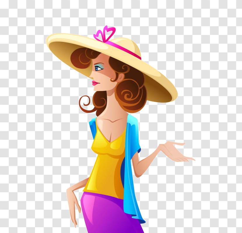 Stock Photography Hat Illustration - Frame - Cartoon Lady Transparent PNG