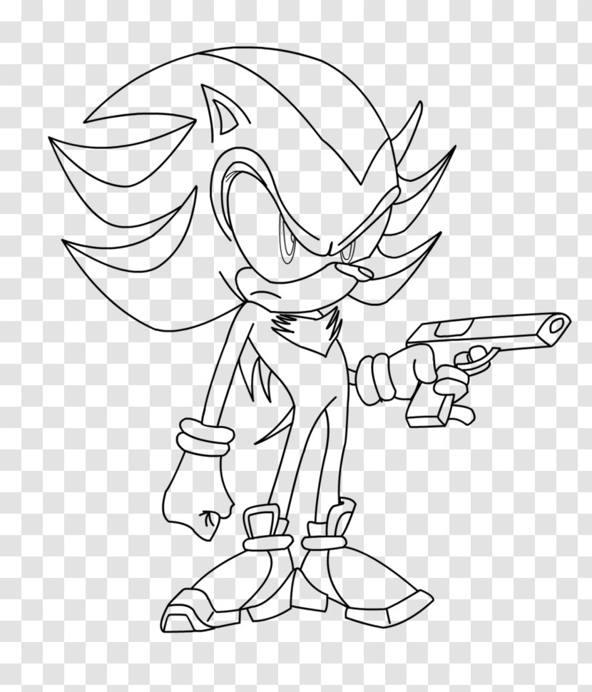 Shadow The Hedgehog Mario & Sonic At Olympic Games And Black Knight Secret Rings - Tails - Outline Transparent PNG