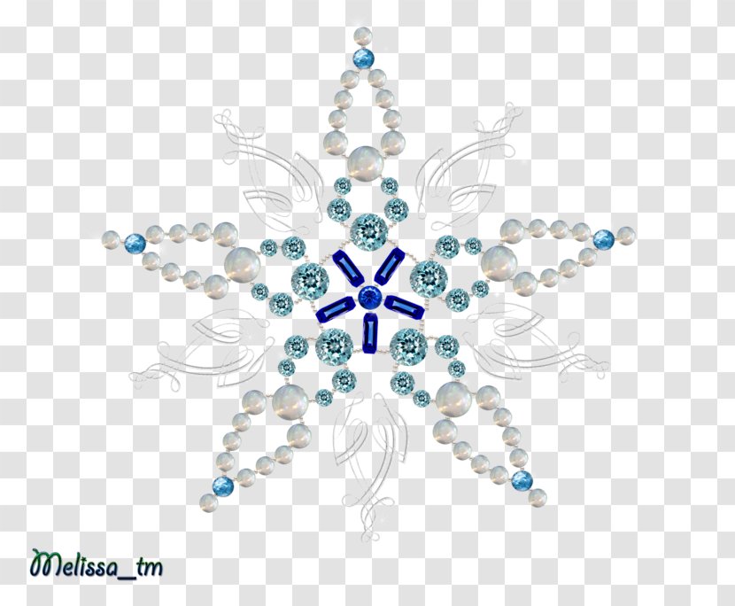Jeweled Snowflake Jewellery - Pearls Transparent PNG