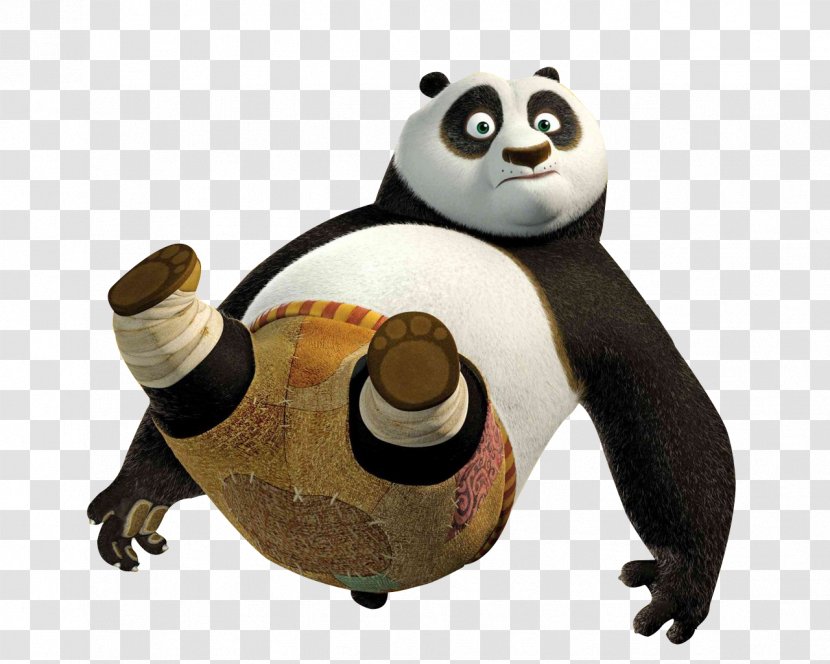 Po Master Shifu Giant Panda Kung Fu DreamWorks Animation - Stuffed Toy - Kung-fu Transparent PNG