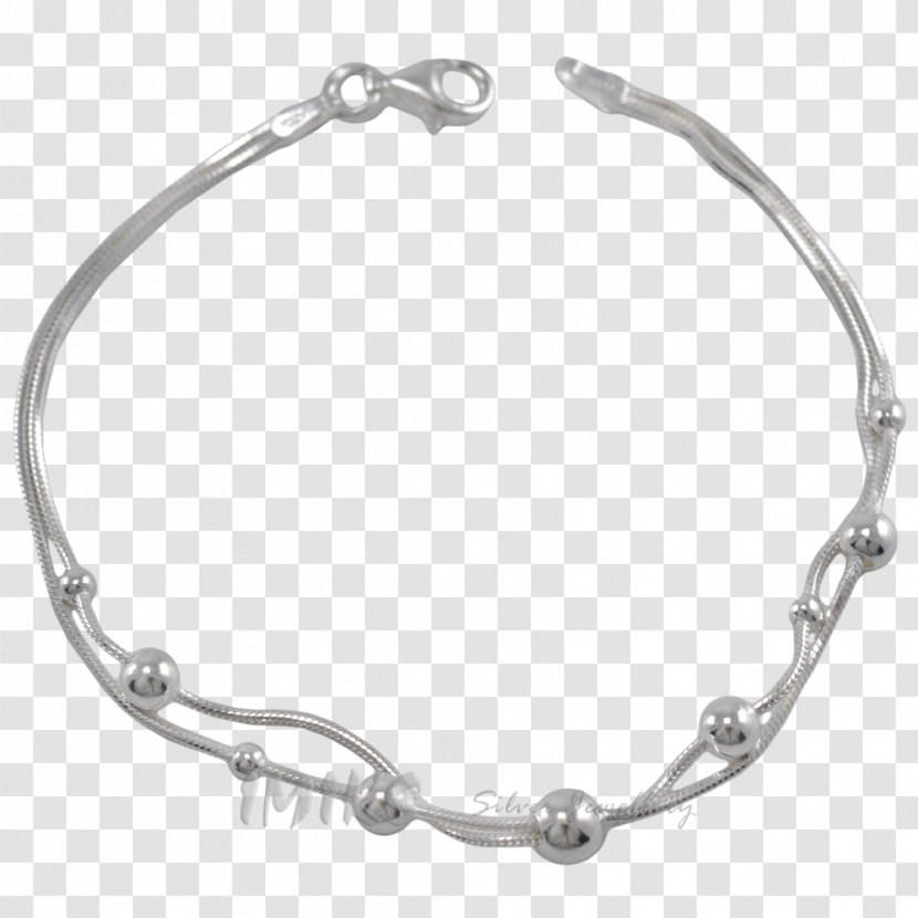 Bracelet Silver Necklace Body Jewellery Jewelry Design - Chain Transparent PNG