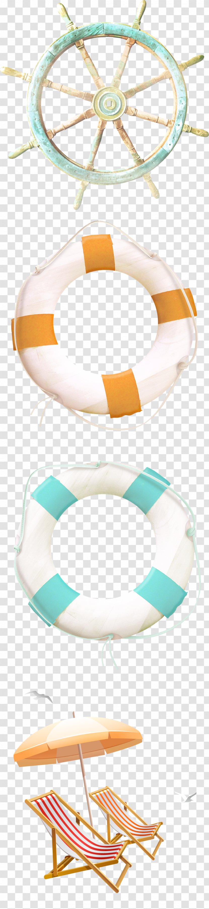 Illustration - Illustrator - Swim Rings And Recreational Seats Transparent PNG