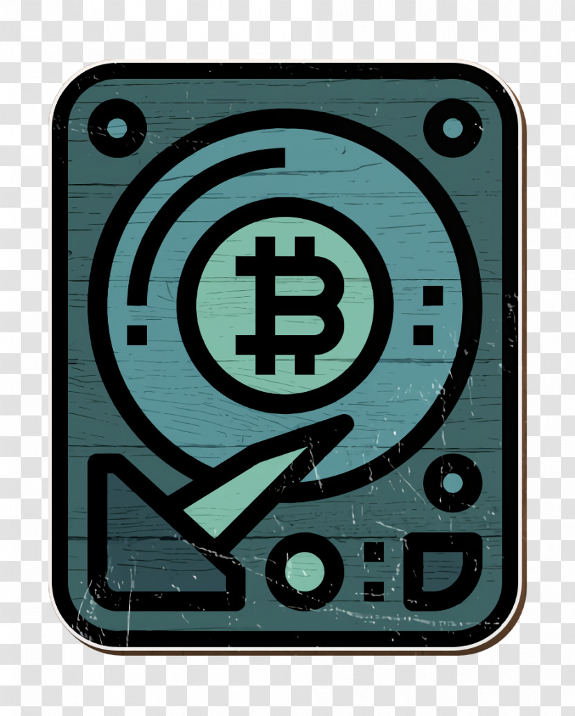 Bitcoin Icon Hard Disk Icon Transparent PNG