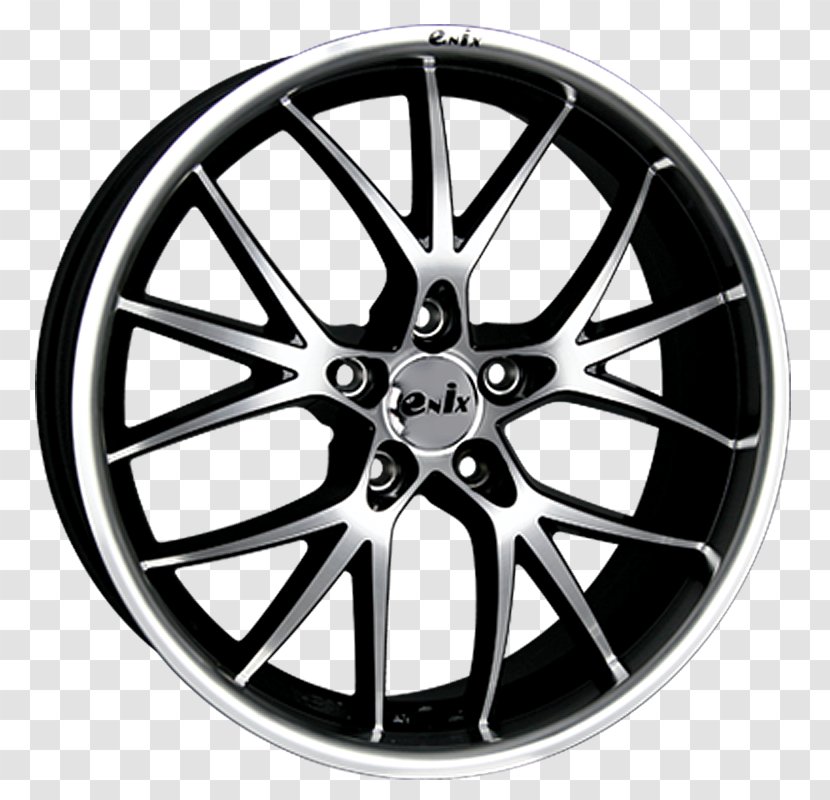 OZ Group Alloy Wheel Hyper XT HLT Motor Vehicle Tires - Automotive Design - Black And White Transparent PNG