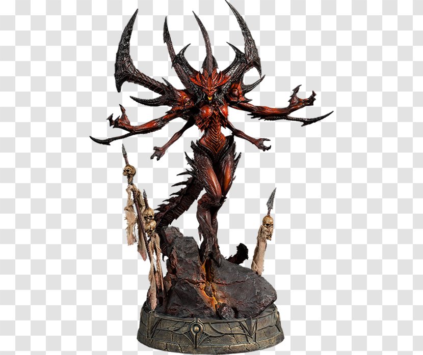 Diablo III Tyrael Blizzard Entertainment Statue Video Games - Lady Deadpool And Death Transparent PNG