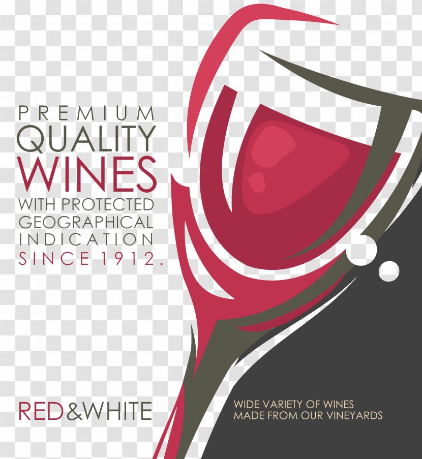 Wine Label Vintage Bar - Alcoholic Drink - Red Transparent PNG