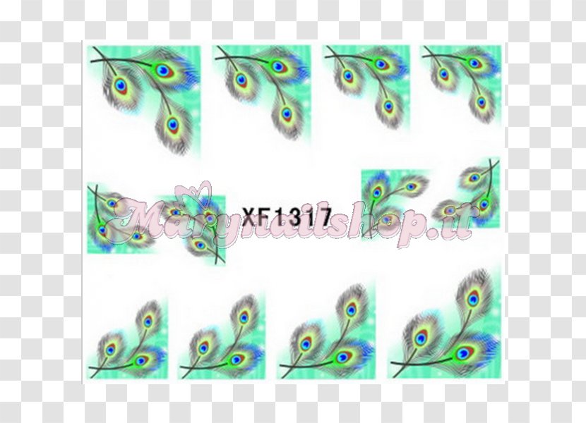 Nail Art Decal Sticker KRAINASREBRA.PL - Feather Transparent PNG