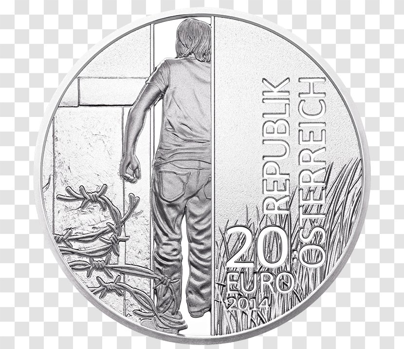 Berlin Wall Fall Silver Coin Iron Curtain Transparent PNG